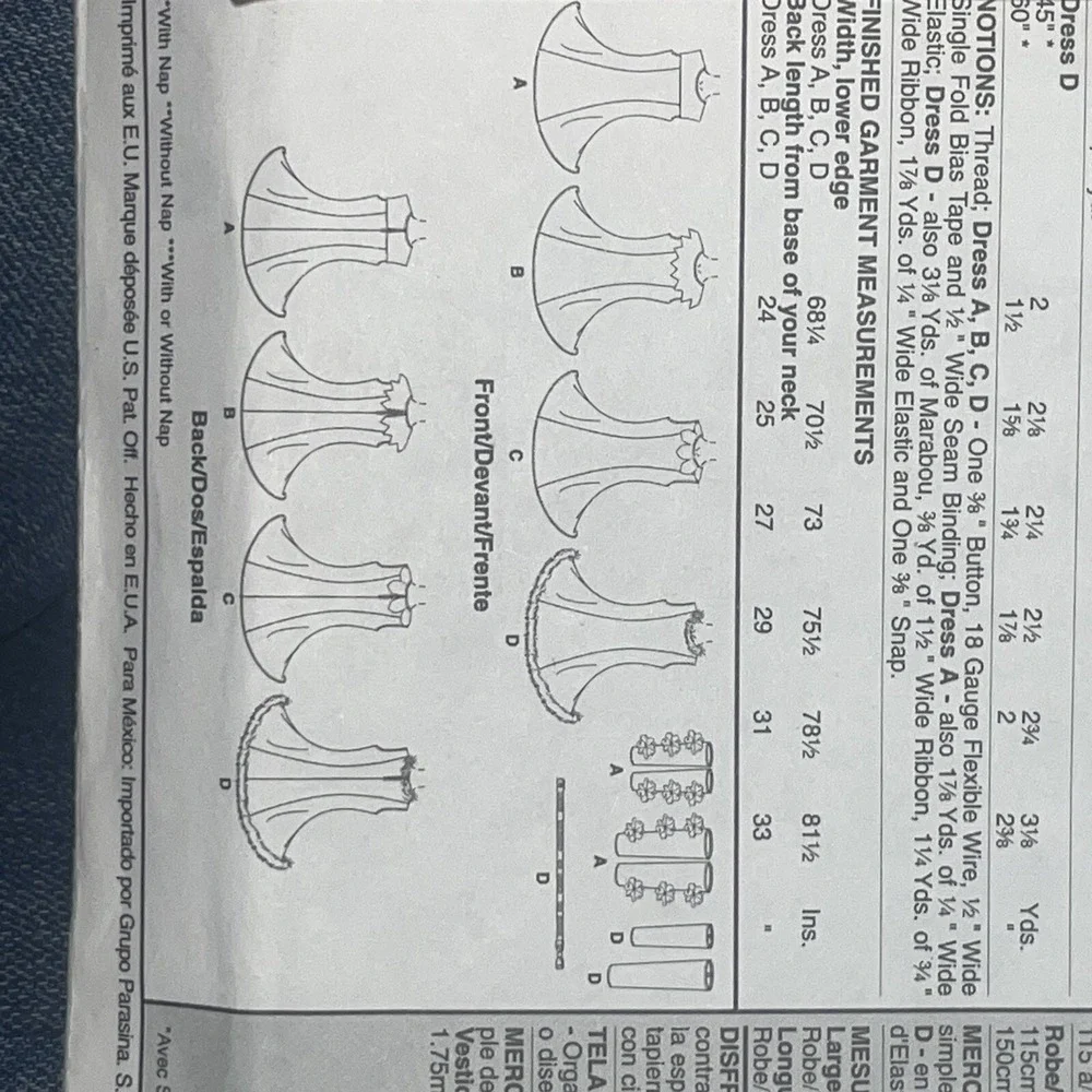 McCalls Costume Sewing Pattern M4950 Sassy‎ Girl Guess With Collar Options